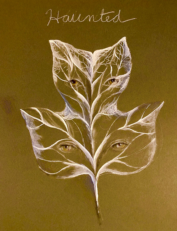Liz Downing drawing, Haunted