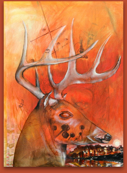 Deer Swimming